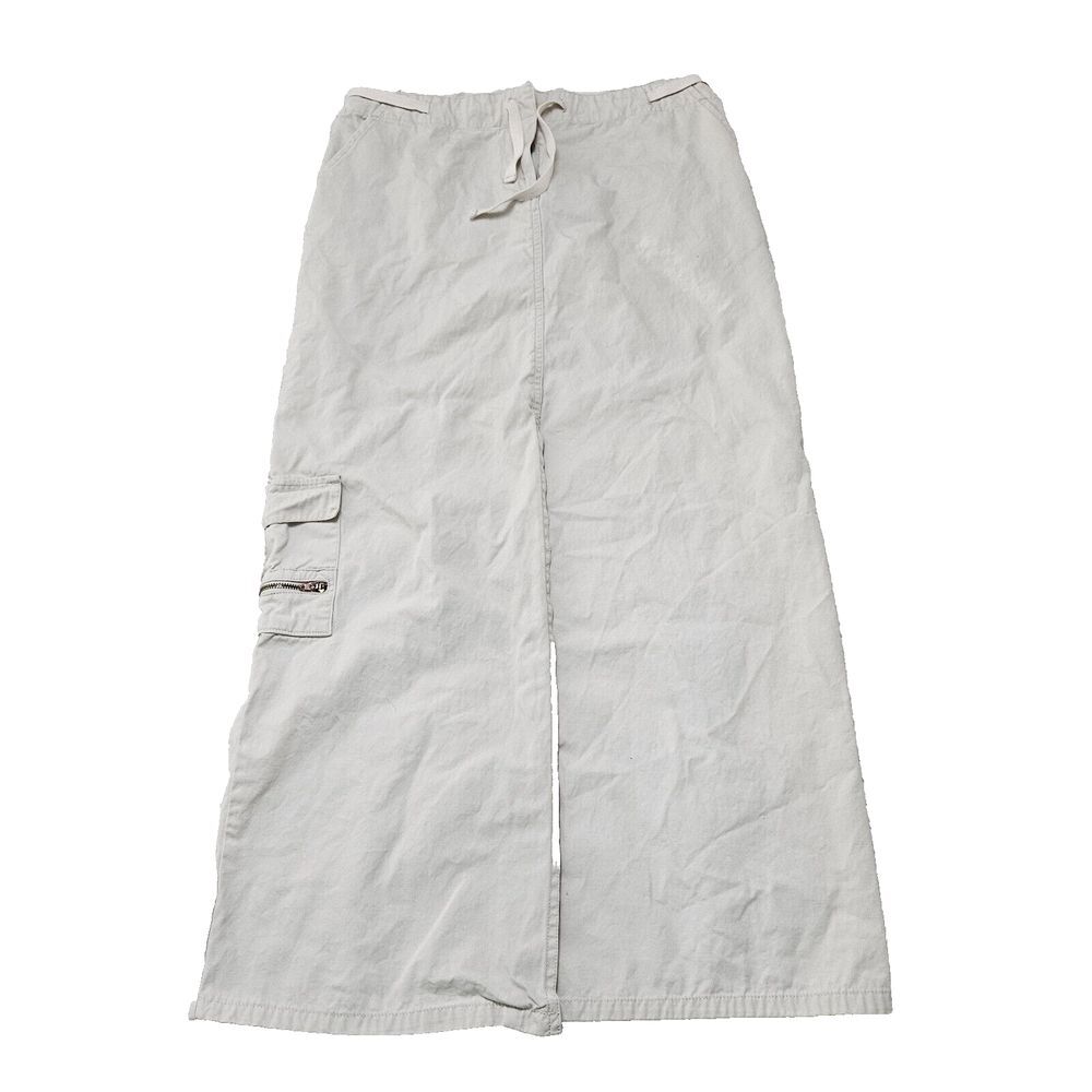 Blue Asphalt Women's Vintage Khaki Y2K‎ 90's Cargo Split Front Midi Skirt Sz 30